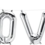Μπαλόνι Φοιλ 16' Kit Phrase `LOVE `Ασημί