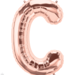 Μπαλόνι Φοιλ Γράμμα  C  Ροζ Χρυσό 34/ 86εκ