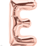 Μπαλόνι Φοιλ Γράμμα  E  Ροζ Χρυσό 34/ 86εκ