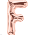 Μπαλόνι Φοιλ Γράμμα  F  Ροζ Χρυσό 34/ 86εκ