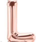 Μπαλόνι Φοιλ Γράμμα  L  Ροζ Χρυσό 34/ 86εκ