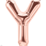 Μπαλόνι Φοιλ Γράμμα  Y  Ροζ Χρυσό 34/ 86εκ