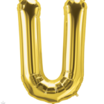 Μπαλόνι Φοιλ Γράμμα  U  Χρυσό 34/ 86εκ