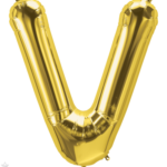 Μπαλόνι Φοιλ Γράμμα  V  Χρυσό 34/ 86εκ