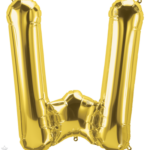 Μπαλόνι Φοιλ Μίνι Γράμμα W Χρυσό