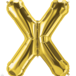 Μπαλόνι Φοιλ Γράμμα  X  Χρυσό 34/ 86εκ