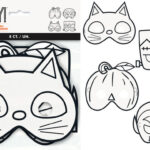 Χρωματίστε τη Halloween μάσκα σας /8τεμ