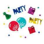 Colorful Party Shapes Birthday Foil Confetti / 34gr