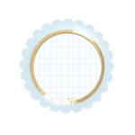 Πιάτα Γλυκού  Baby Chic Σιέλ / 8 τεμ