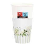 Ποτήρια  250 ml Floral White /weddig/anniversary 8 τεμ