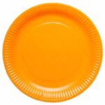 Πιάτα Φαγητού Πορτοκαλί 23εκ / 8 τεμ