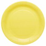Πιάτα Φαγητού Κιτρινο 23εκ / 8 τεμ