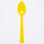 Κουταλάκια Πλαστικά Κίτρινο / 24 τεμ