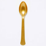Κουταλάκια Πλαστικά Χρυσό - Creme Brulee / 24 τεμ