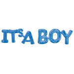 Μπαλόνι Φοιλ Script Phrase It's A Boy  Blue / 43 εκ