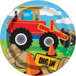 Πιάτα 18εκ.Construction Party / 8τεμ.