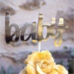 Διακοσμητικό Τούρτας Χρυσό Baby/Cake Topper
