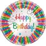 Μπαλόνι Φοιλ 18 Happy Birthday Rainbow / 46 εκ