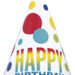 Καπελάκια  Spots Happy Birthday  / 8 τεμ.