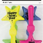 Παιχνίδια New Years Clappers - ασορτί  Neon / 4 τμχ