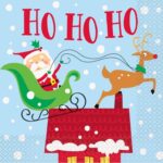 Χαρτοπετσέτες Φαγητού Colorful Santa  /Αγιος Βασίλης 16 τεμ