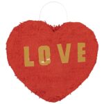 Πινιάτα αναδιπλούμενη Καρδιά - Heart / 30εκ Διάμετρος