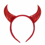 Στέκα Κόκκινος Διάβολος Devil Horns Red Headband