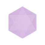 Πιάτα εξάγωνα Vert Decor Purple 20.8 x 18.1 εκ - Λιλά Παστέλ / 6 τεμ