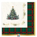 Χαρτοπετσέτες φαγητού Christmas Tartan / 16 τεμ.