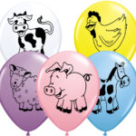 Μπαλόνια Λάτεξ 11 Ζωάκια Φάρμας/Barnyard Ασσορτί /25τεμ