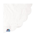 Χαρτοπετσέτες φαγητού Λευκές Κυματιστές /16 τεμ