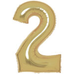 Μπαλόνι Φοιλ Νούμερο  2 Λευκόχρυσο - White Gold / 86 εκ