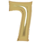 Μπαλόνι Φοιλ Νούμερο  7 Λευκόχρυσο - White Gold / 86 εκ