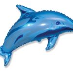 Μπαλόνι Φοιλ Σχήμα Δελφίνι Dolphin Σιέλ - Ασυσκεύαστο