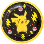 Πιάτα Χάρτινα Γλυκού 18εκ Pokémon 2024 / 8 τεμ