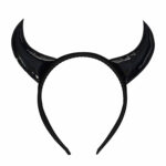 Στέκα Μαύρος Διάβολος Devil Horns Black Headband