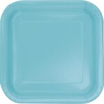 Πιάτα χάρτινα τετράγωνα φαγητού Πετρολ Caribbean / 14 τεμ