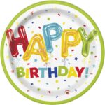 Πιάτα Γλυκού Happy  Birthday / 8 τεμ