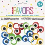 Παιχνίδι Δαχτύλου Ματάκια /  - Finger Puppets with  Eyes / 8 τεμ