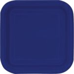 Πιάτα Χάρτινα Γλυκού Τετράγωνα 16εκ Μπλε/ 16 τμχ