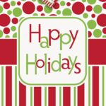 Τσάντα Χάρτινη Γίγας  Happy Holidays