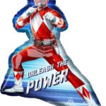Μπαλόνι Φοιλ Σχήμα Red Power Rangers  / 63 εκ x 68 εκ