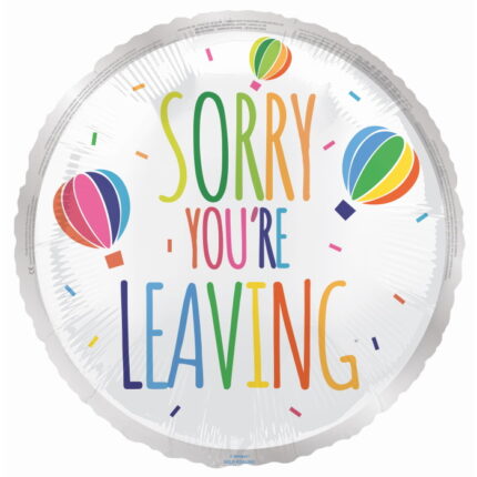 Μπαλονι Φοιλ 18 Sorry You're Leaving Multicolored  Script / 46 εκ