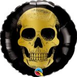 Μπαλόνι Φοιλ 9 Μίνι Golden Skull Head - Νεκροκεφαλή