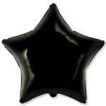 Μπαλόνι Φοιλ 18 Αστέρι /star  Μαύρο 46 εκ