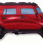 Μπαλόνι Φοιλ Σχήμα 4 x 4 Militar Κόκκινο / 48 x 85 εκ - Ασυσκεύαστο