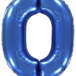 Μπαλόνι Φοιλ Σχήμα Μπλε Νούμερο 0 Ασυσκεύαστο