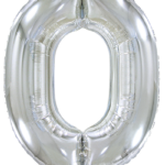 Μπαλόνι Φοιλ Σχήμα Ασημί Νούμερο 0 Ασυσκεύαστο