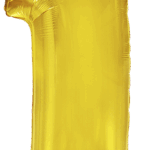 Μπαλόνι Φοιλ Σχήμα Χρυσό Νούμερο 1 Ασυσκεύαστο
