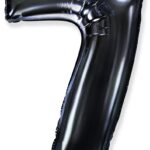 Μπαλόνι Φοιλ Σχήμα Μαύρο Νούμερο 7 Ασυσκεύαστο